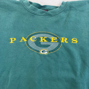 F- Vintage Green Bay Packers NFL Starter Embroidered Logo Crewneck