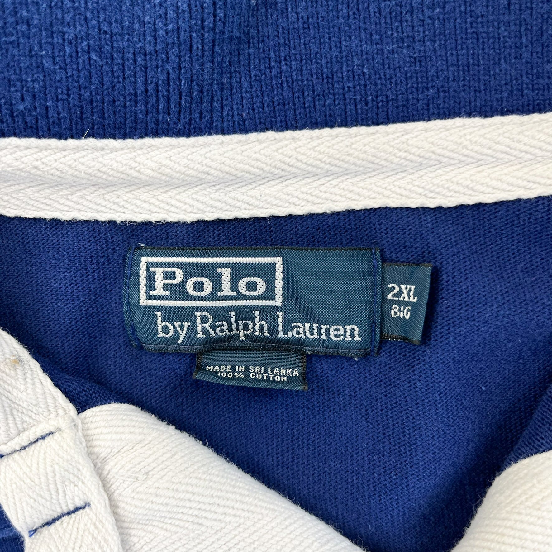 F- Vintage Polo Ralph Lauren Embroidered Crest Rugby Shirt
