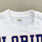 F- Vintage '93 Florida Panthers NHL Logo & Text Single Stitch Tee