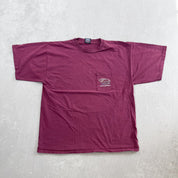 F- Vintage '97 Harley Davidson Leesburg Fl. Pocket Single Stitch Tee