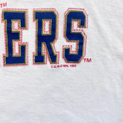 F- Vintage '93 Florida Panthers NHL Logo & Text Single Stitch Tee