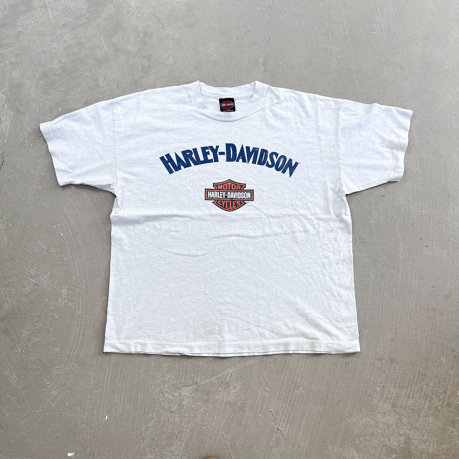 F- Vintage Harley Davidson Newmarket England Single Stitch Tee