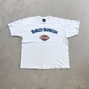F- Vintage Harley Davidson Newmarket England Single Stitch Tee
