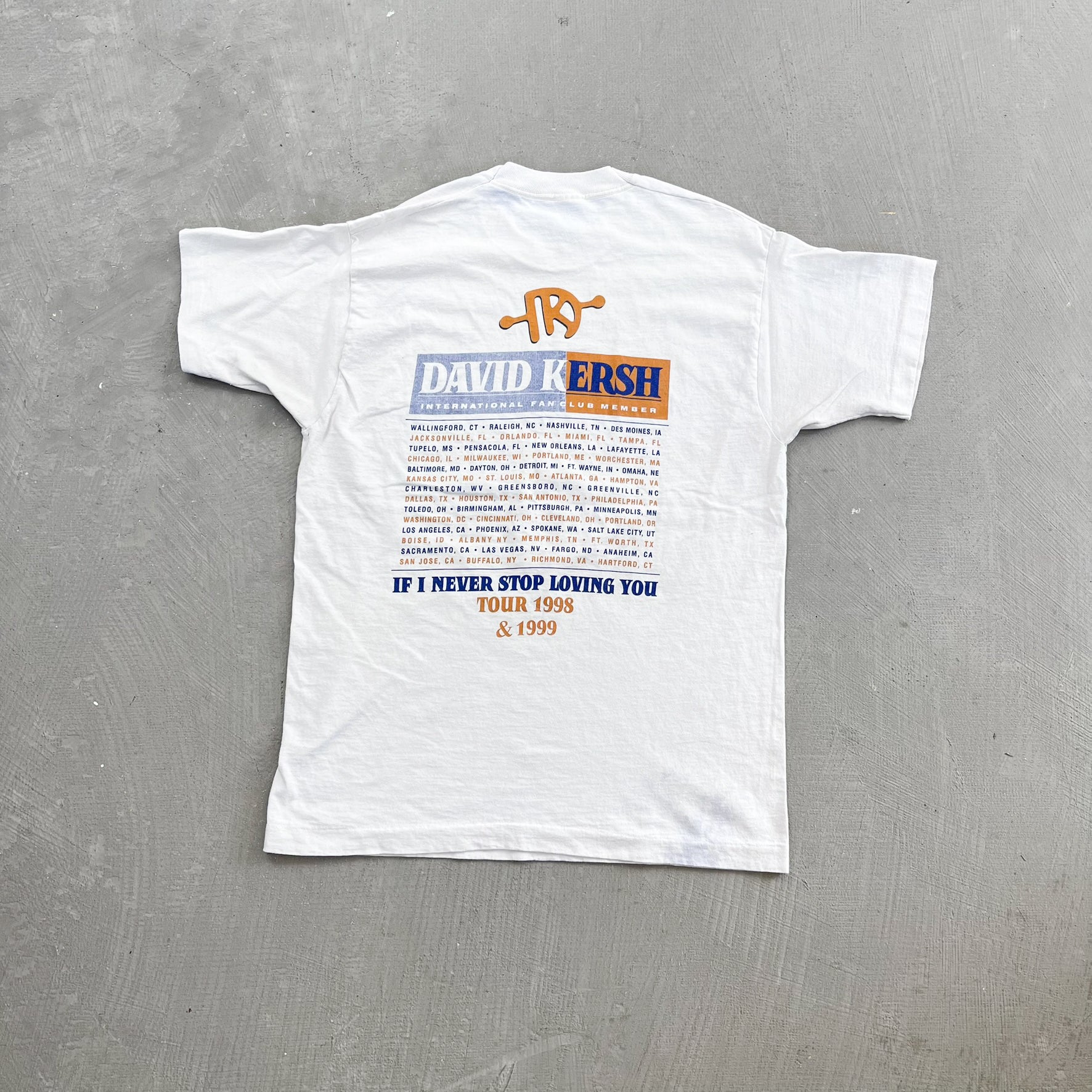 F- Vintage '98 David Kersh On Tour Picture Single Stitch Tee