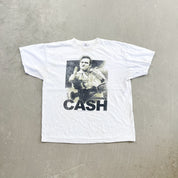 F- '10 Johnny Cash Flipping The Bird Zion Rootswear Tee