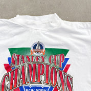 F- Vintage '94 New York Rangers Stanley Cup Champions NHL Single Stitch Tee