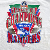 F- Vintage '94 New York Rangers Stanley Cup Champions NHL Single Stitch Tee