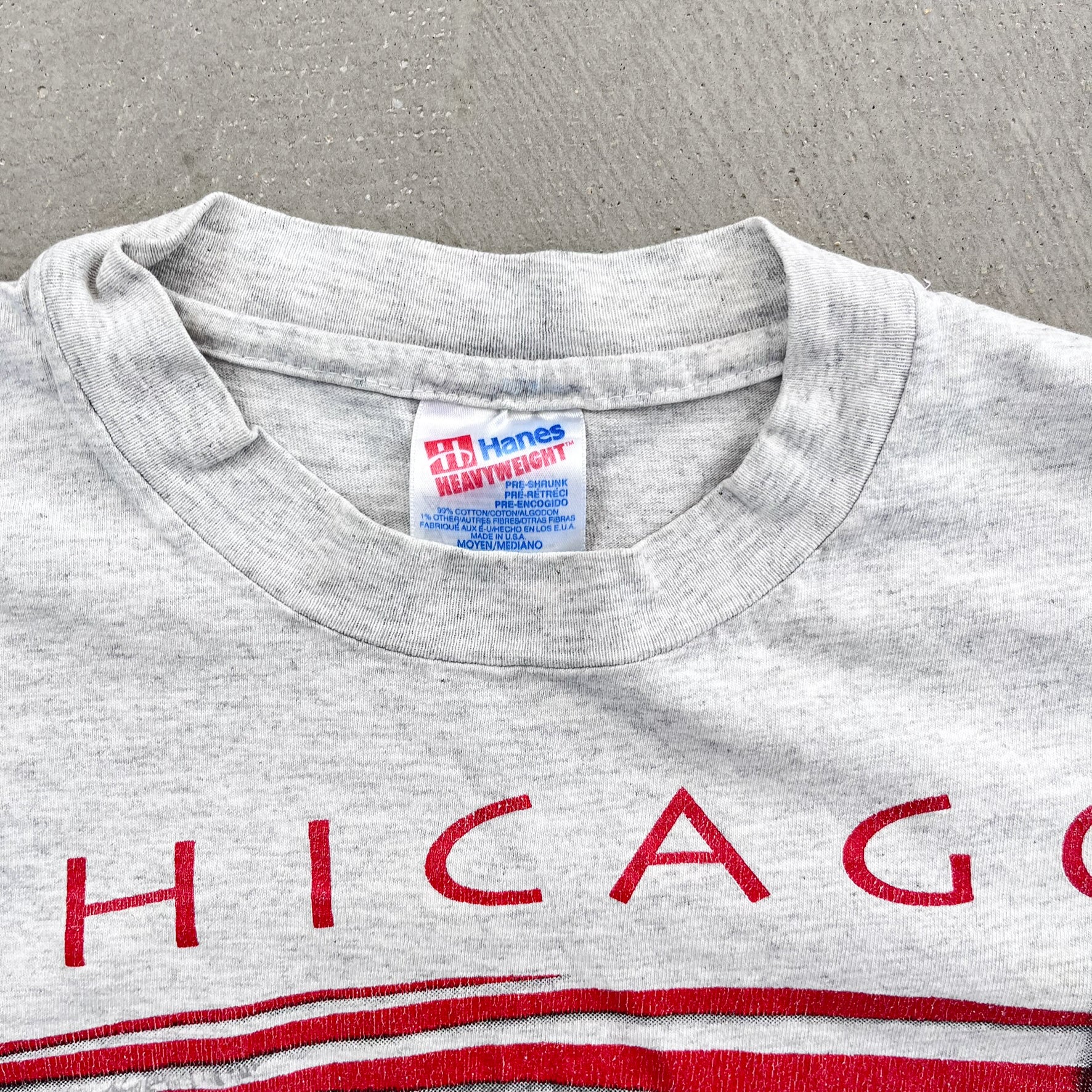 F- Vintage Chicago Bulls NBA Magic Johnson T's Single Stitch Tee