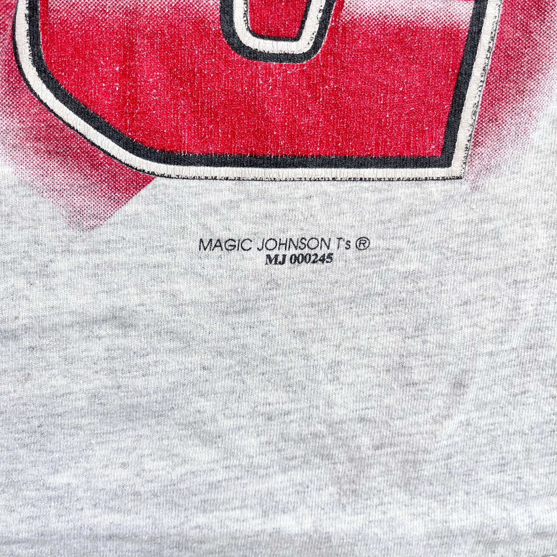 F- Vintage Chicago Bulls NBA Magic Johnson T's Single Stitch Tee