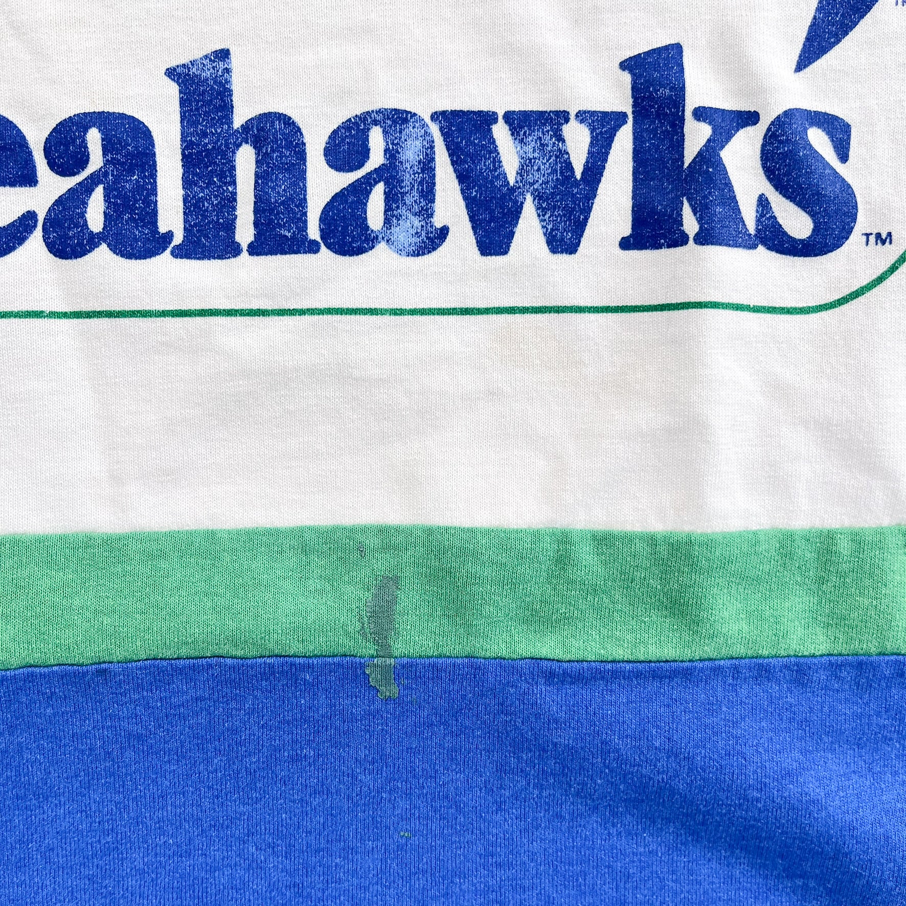 F- Vintage Seattle Seahawks NFL Lee Jersey Style Single Stitch Tee