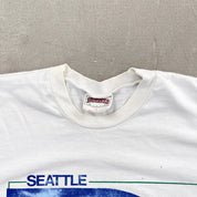 F- Vintage Seattle Seahawks NFL Lee Jersey Style Single Stitch Tee