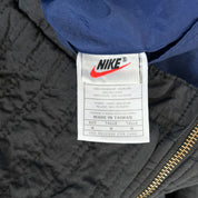 F- Vintage Nike 90's Reversible Navy/Black Zip Up Winter Jacket