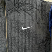 F- Vintage Nike 90's Reversible Navy/Black Zip Up Winter Jacket