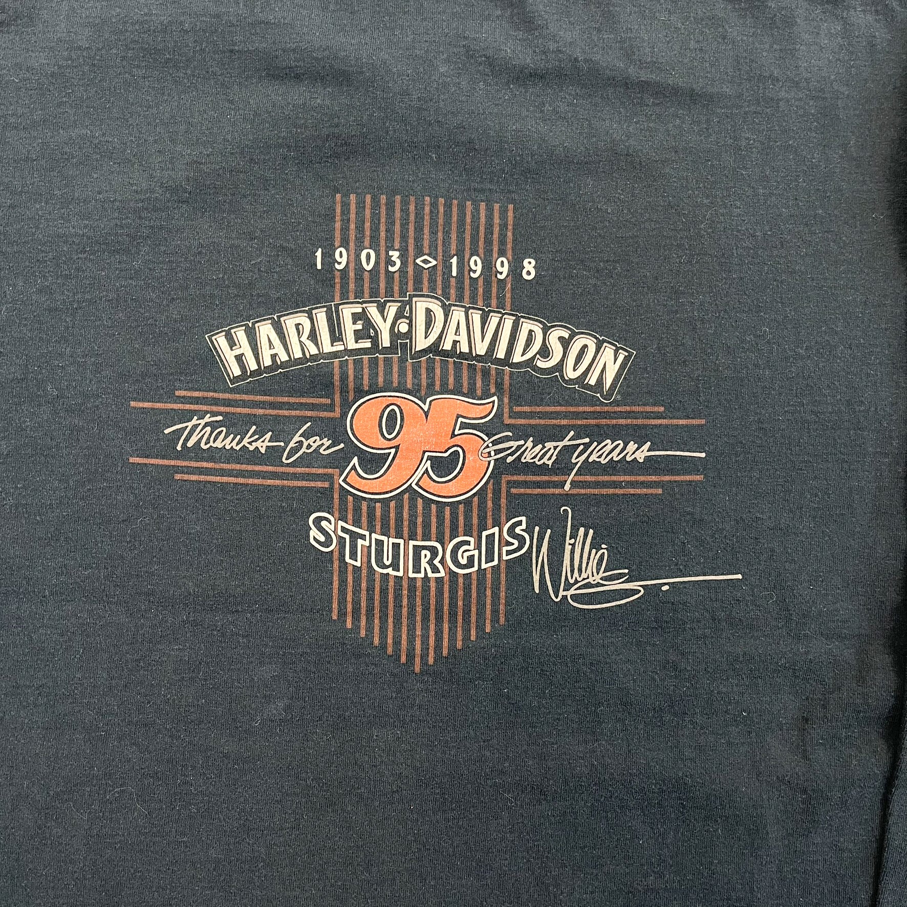 F- Vintage '98 Harley Davidson Sturgis Henley Long Sleeve