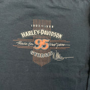 F- Vintage '98 Harley Davidson Sturgis Henley Long Sleeve