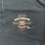 F- Vintage '98 Harley Davidson Sturgis Henley Long Sleeve