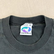F- Vintage '96 Liquid Blue Cat Sucks Motorcycle Shop Graphic tee