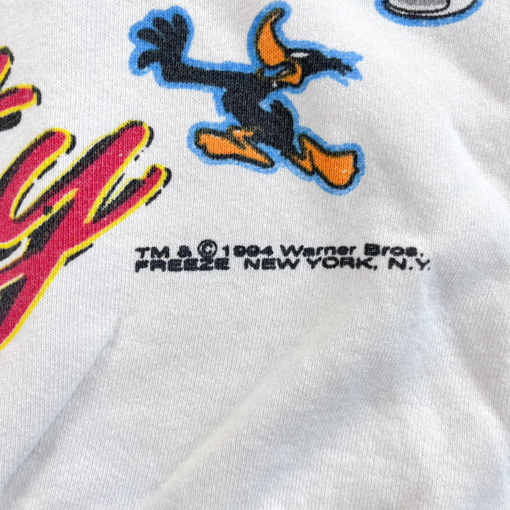 F- Vintage '94 Looney Tunes Tweety Bird & Co. Jumbo Print Crewneck