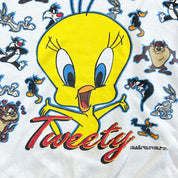 F- Vintage '94 Looney Tunes Tweety Bird & Co. Jumbo Print Crewneck