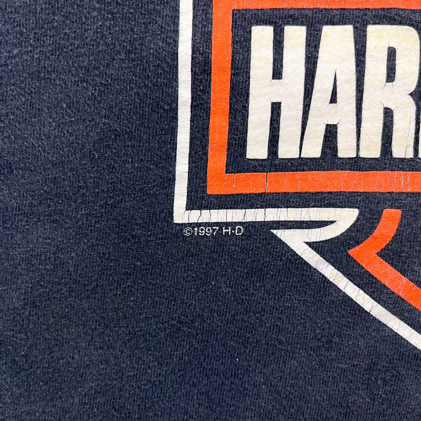 F- Vintage '97 Harley Davidson Logo Tee
