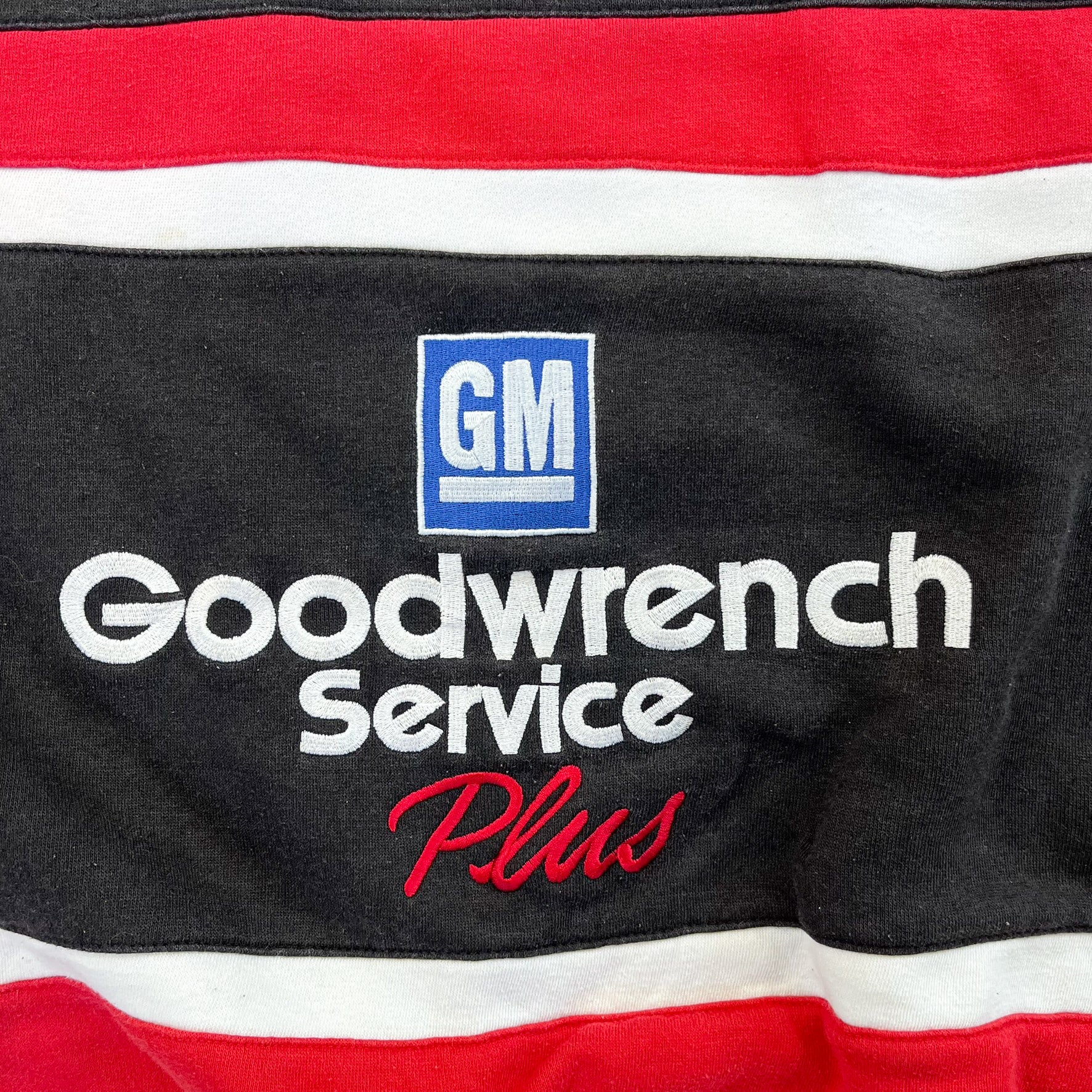 F- Vintage Nascar Dale Earnhardt Goodwrench Embroidered Text Crewneck