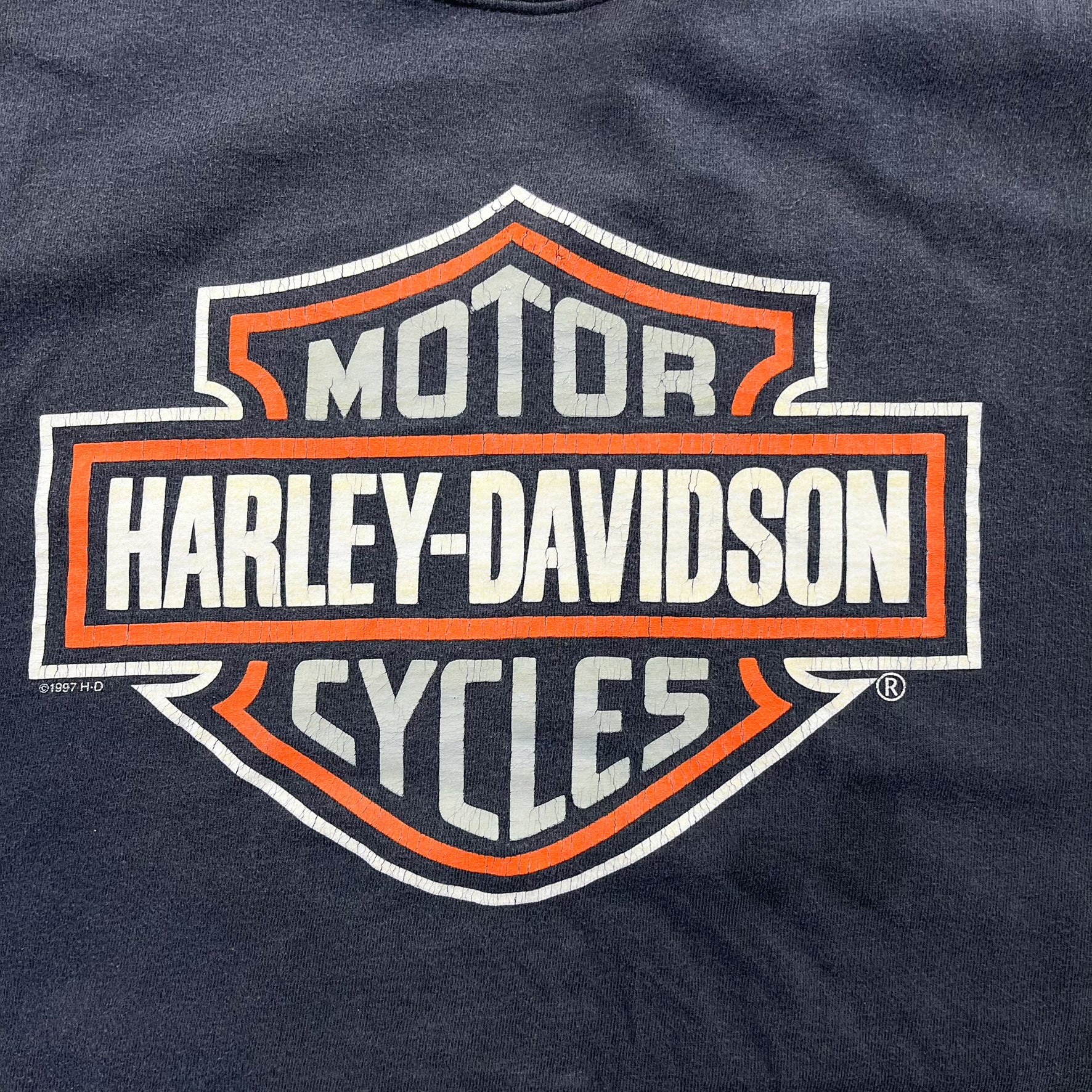 F- Vintage '97 Harley Davidson Logo Tee
