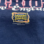 F- Vintage '03 AFC Champs Patriots NFL Text Crewneck