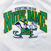 F- Vintage University Of Notre Dame Fightin' Irish Embroidered Crewneck