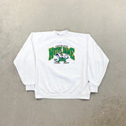 F- Vintage University Of Notre Dame Fightin' Irish Embroidered Crewneck