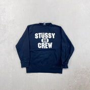F- Vintage Stussy Crew 80 Text Crewneck