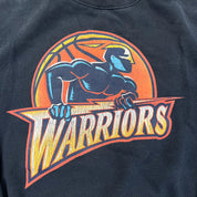 F- Golden State Warriors NBA Mitchell & Ness Logo Graphic Crewneck