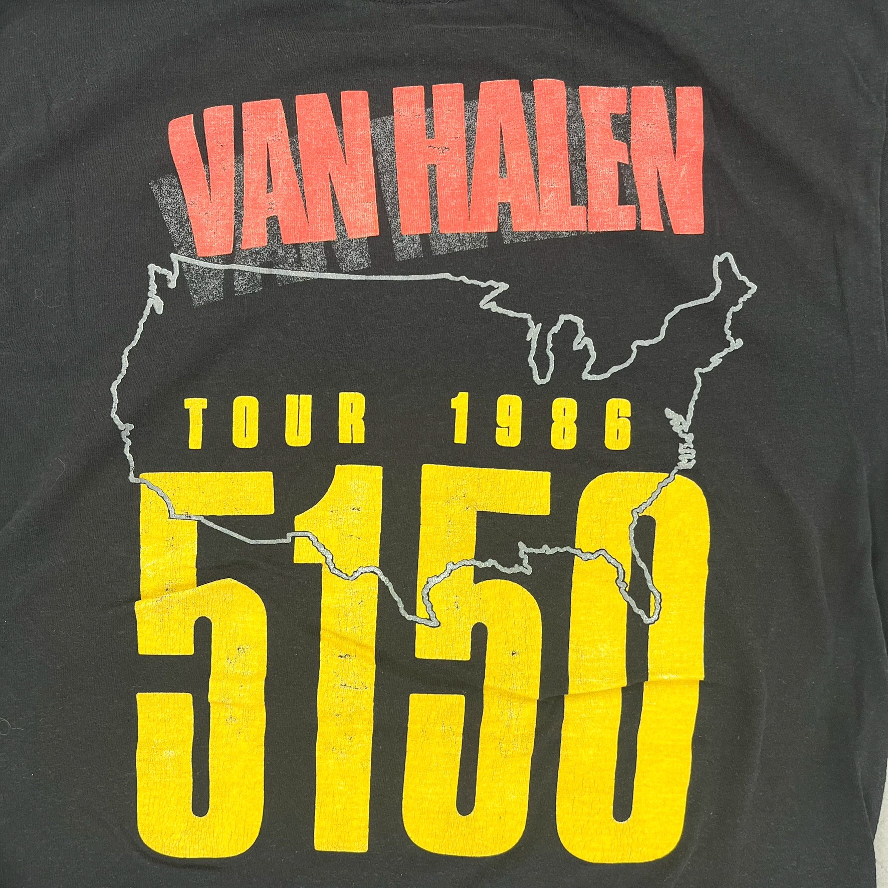 F- Vintage '85 Van Halen 5150 World Tour Single Stitch Tee