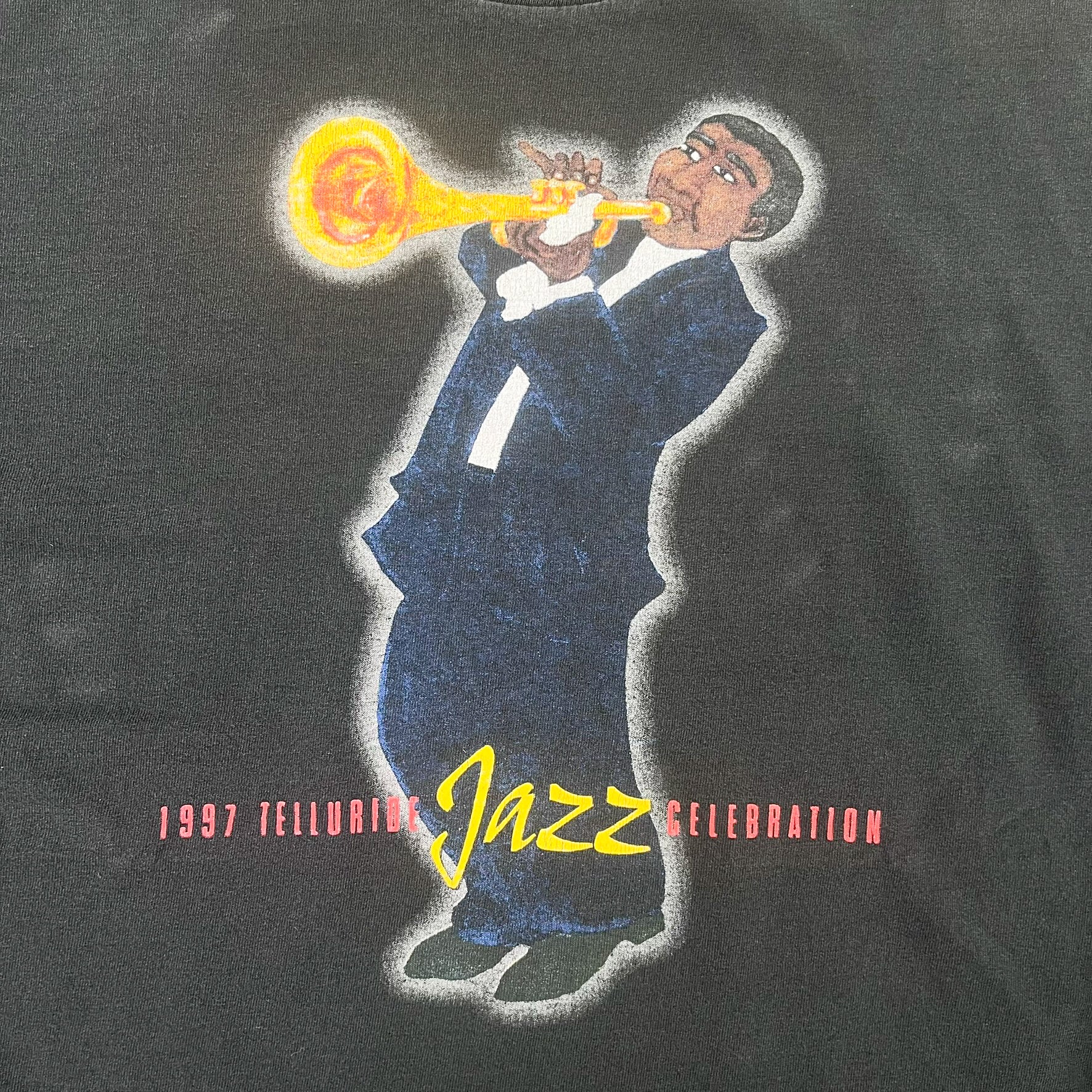 F- Vintage '97 Telluride Jazz Celebration Graphic Long Sleeve Tee