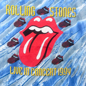 F- Vintage '94 Rolling Stones Voodoo Lounge Tour Tie Dye Single Stitch Tee