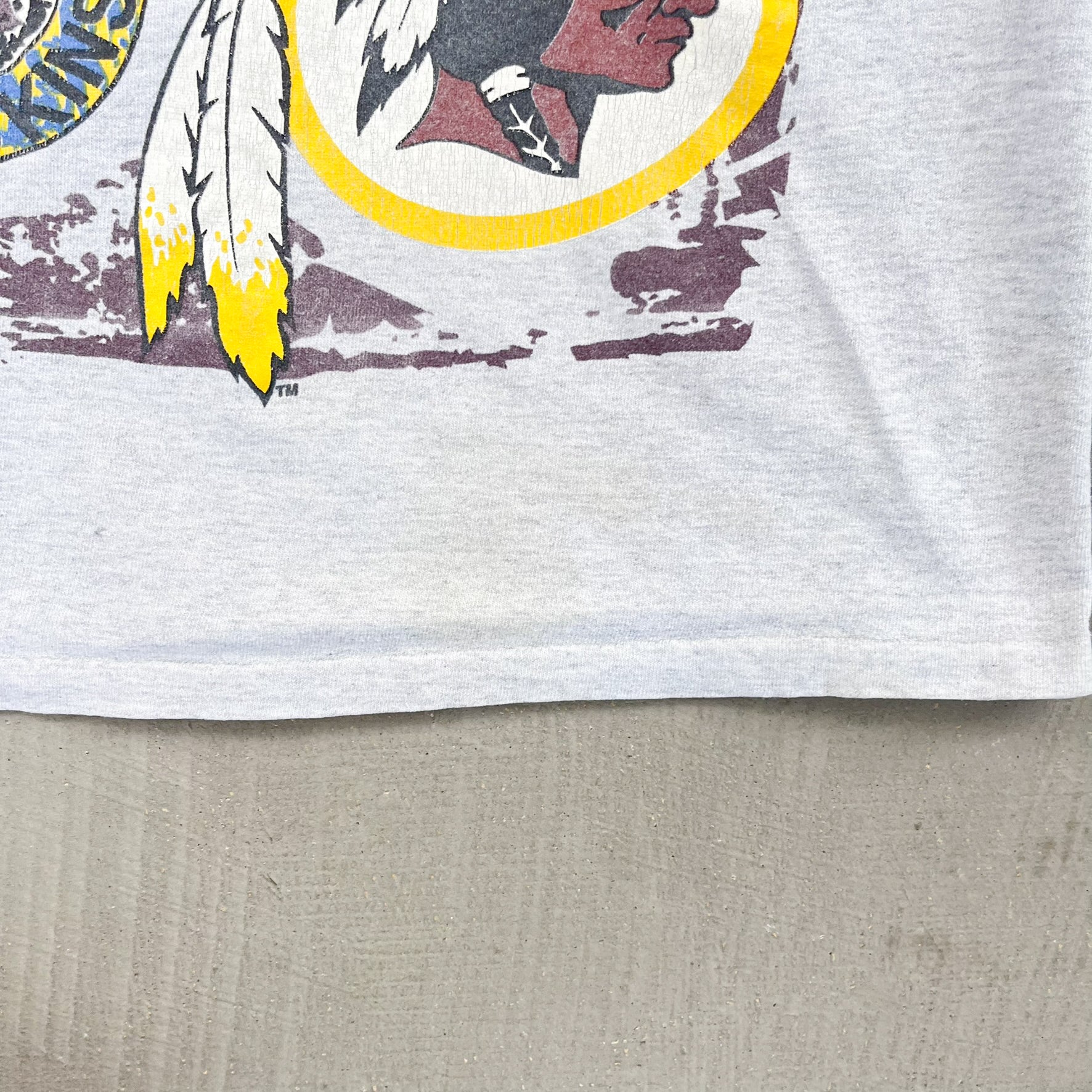 F- Vintage '92 Washington Commanders NFL Graphic Single Stitch Tee