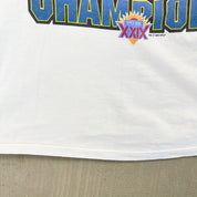 F- Vintage '94 San Diego Chargers AFC Champions NFL Graphic Single Stitch Tee