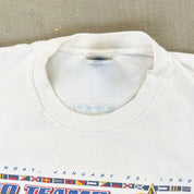 F- Vintage '98 Super Bowl 32 NFL Por Player Text & Graphic Tee