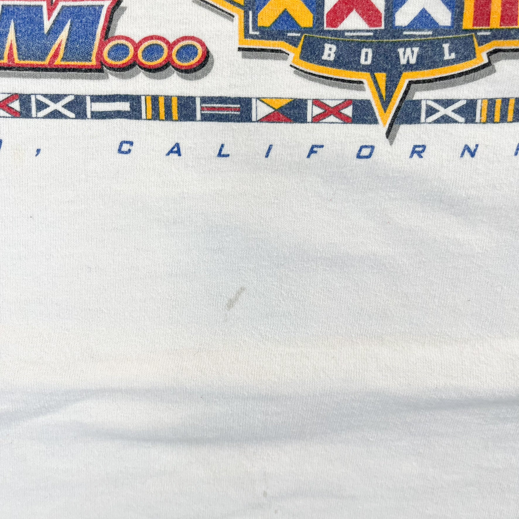 F- Vintage '98 Super Bowl 32 NFL Por Player Text & Graphic Tee
