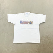 F- Vintage '98 Super Bowl 32 NFL Por Player Text & Graphic Tee