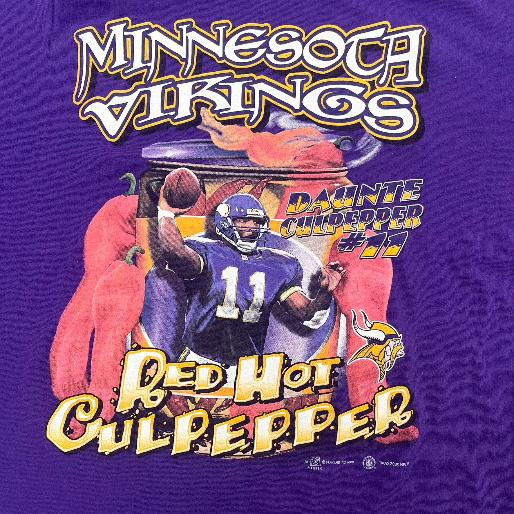 F- Vintage '00 Minnesota Vikings Daunte Culpepper NFL Graphic Tee