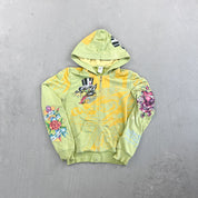 F- Vintage Ed Hardy Ladies Wolf Japan Graphic Zip Up Hoodie