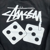F- Vintage Stussy Dice & Text Graphic Crewneck