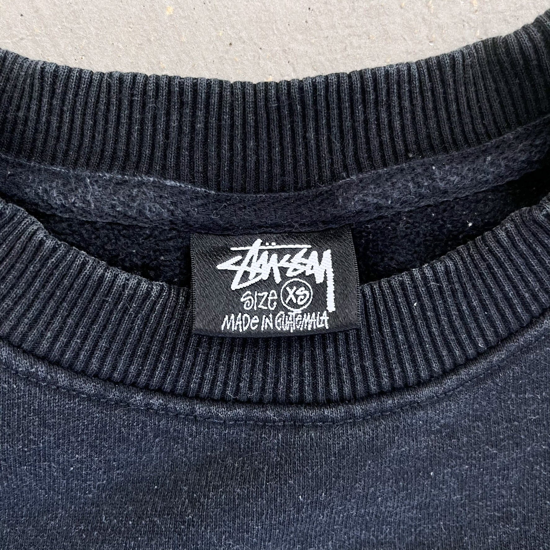 F- Vintage Stussy Dice & Text Graphic Crewneck