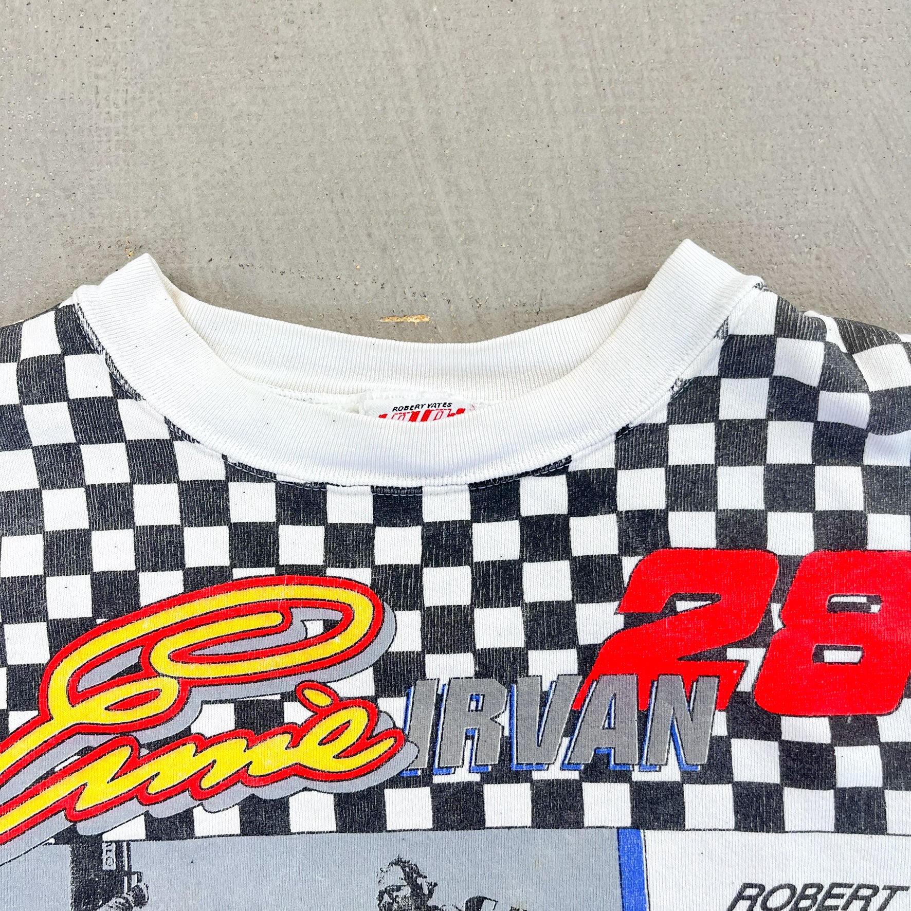 F- Vintage '94 Nascar Ernie Irvin Over The Wall Gang Jumbo Print Racing Crewneck