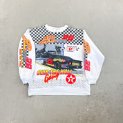 F- Vintage '94 Nascar Ernie Irvin Over The Wall Gang Jumbo Print Racing Crewneck