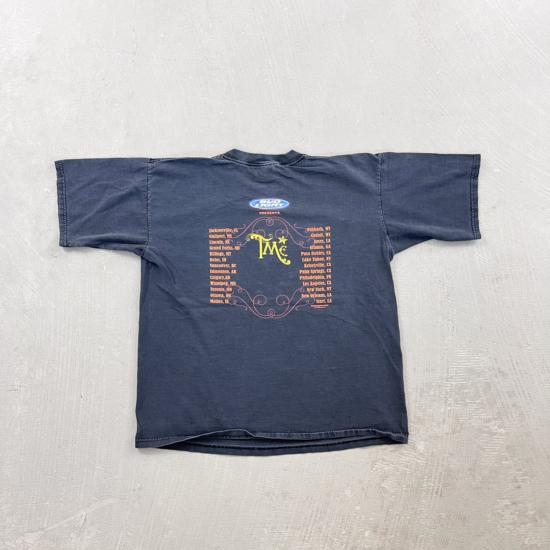 F- Vintage '02 Tim McGraw Set This Circus Down Presented By Bud Light Tee