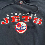 F- Vintage Winnipeg Jets NHL Old Time Hockey Embroidered Hoodie