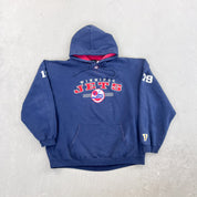 F- Vintage Winnipeg Jets NHL Old Time Hockey Embroidered Hoodie