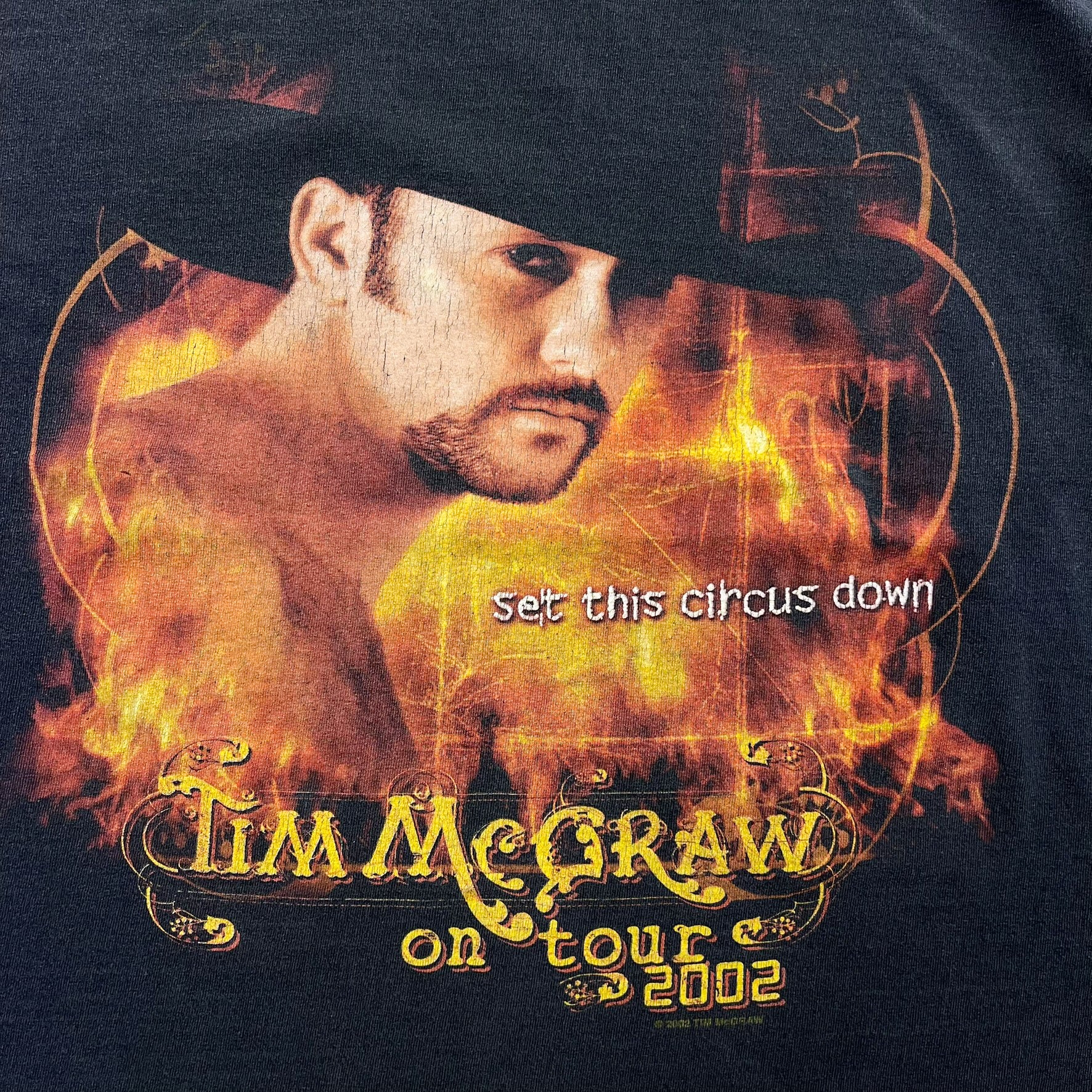 F- Vintage '02 Tim McGraw Set This Circus Down Presented By Bud Light Tee