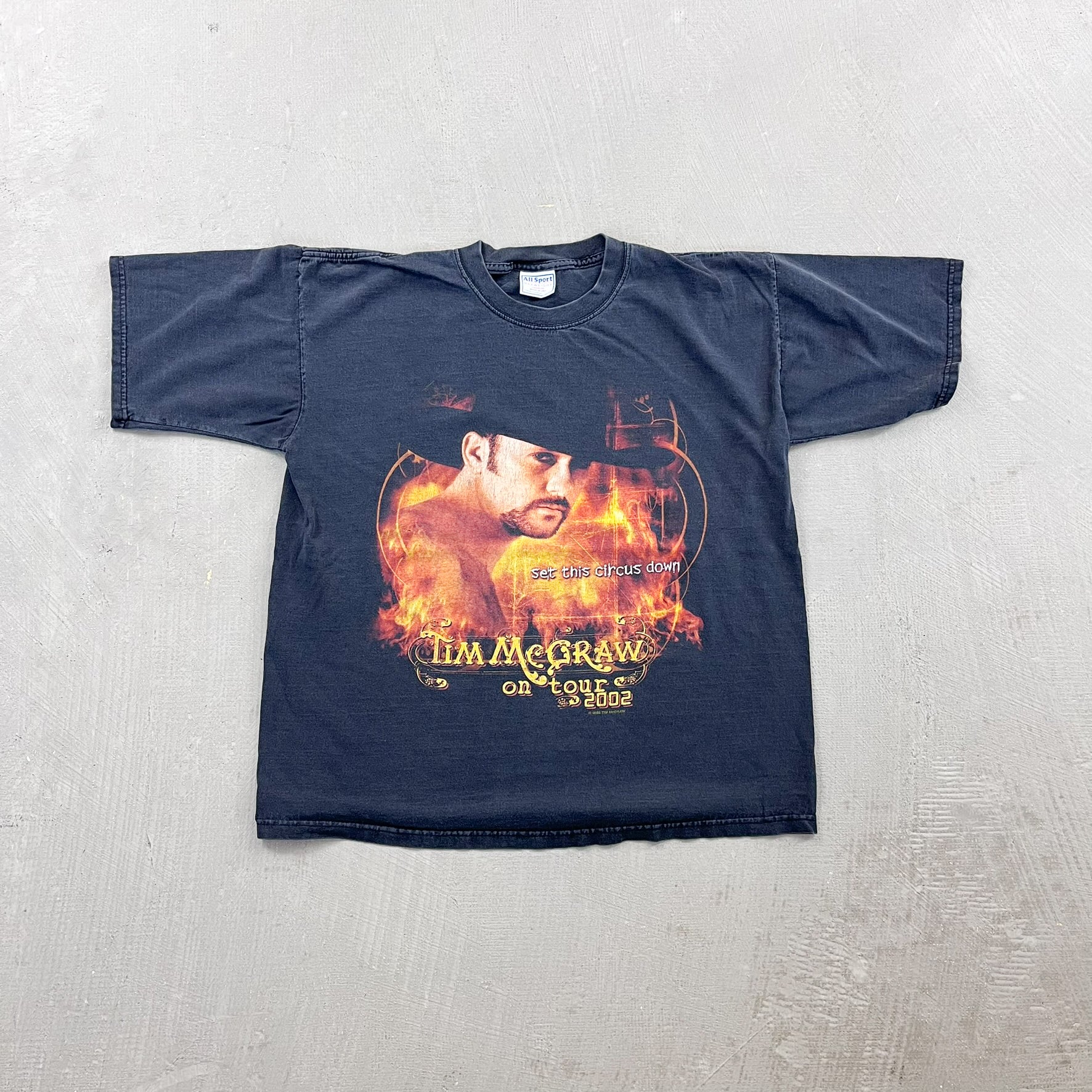 F- Vintage '02 Tim McGraw Set This Circus Down Presented By Bud Light Tee